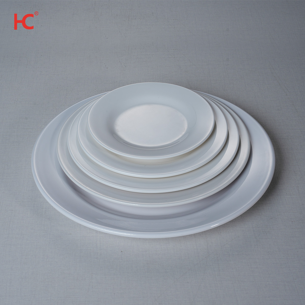 Melamine Dinnerware plate High Quality 8" elegant round Sustainable plate-Stocked Wholesale dishes and plates for restaurant