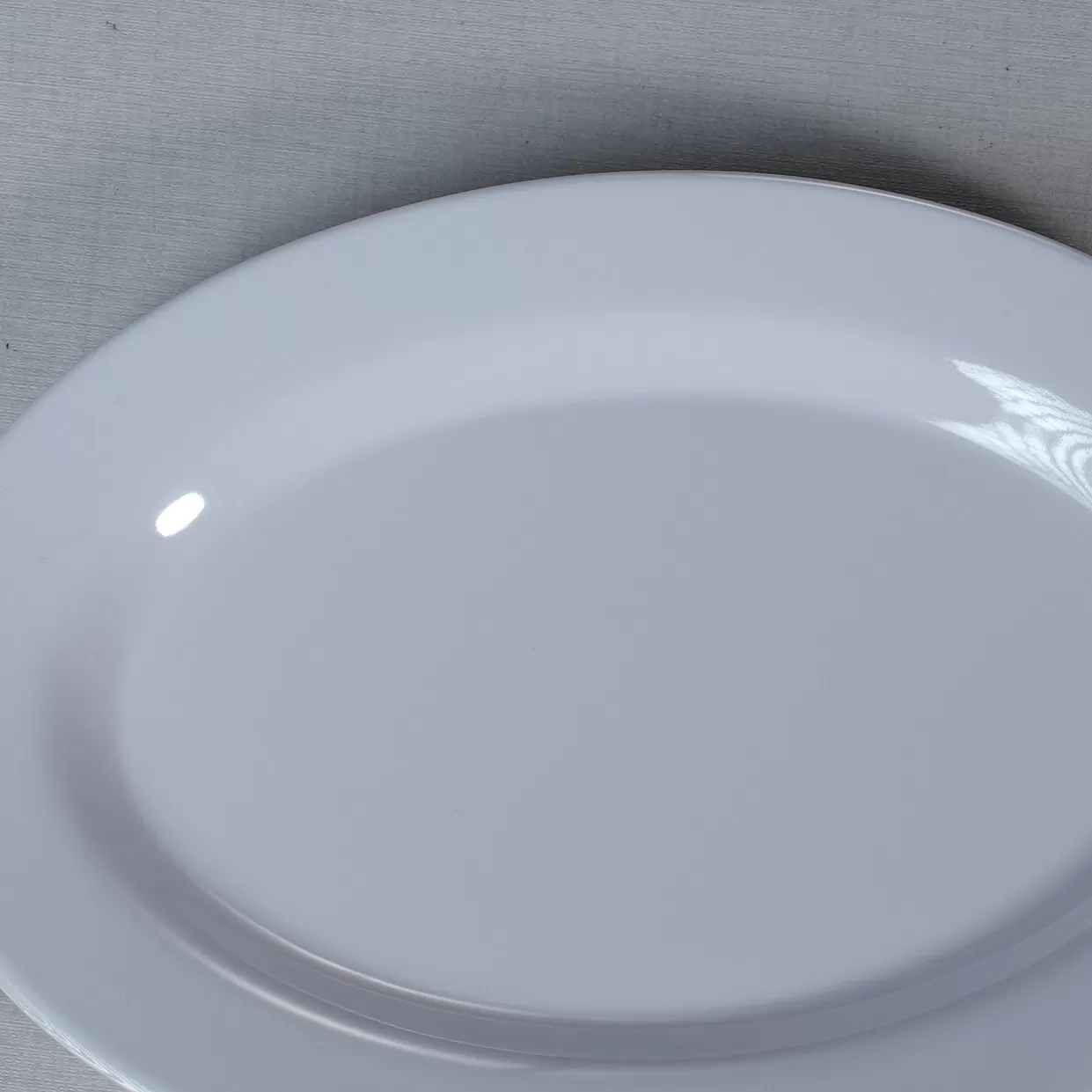 Customizable 7 Inch Melamine Oval Tray Dish Sustainable Fast Food Restaurant Cookware Modern Design Plastic Plates