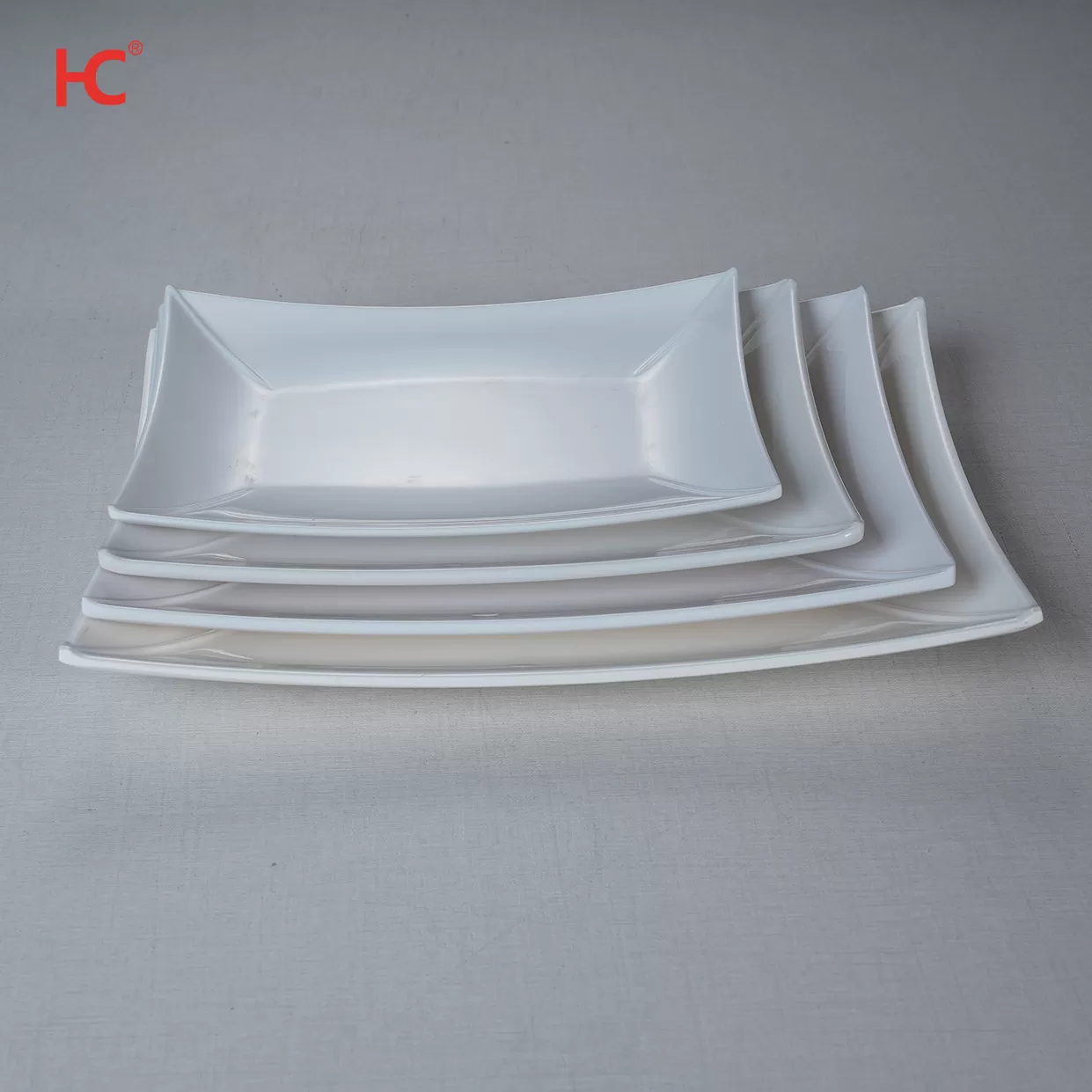 8110 Customizable 10 Inch Melamine Oval Tray Dish Super Sustainable Fast Food Restaurant Plastic Plates