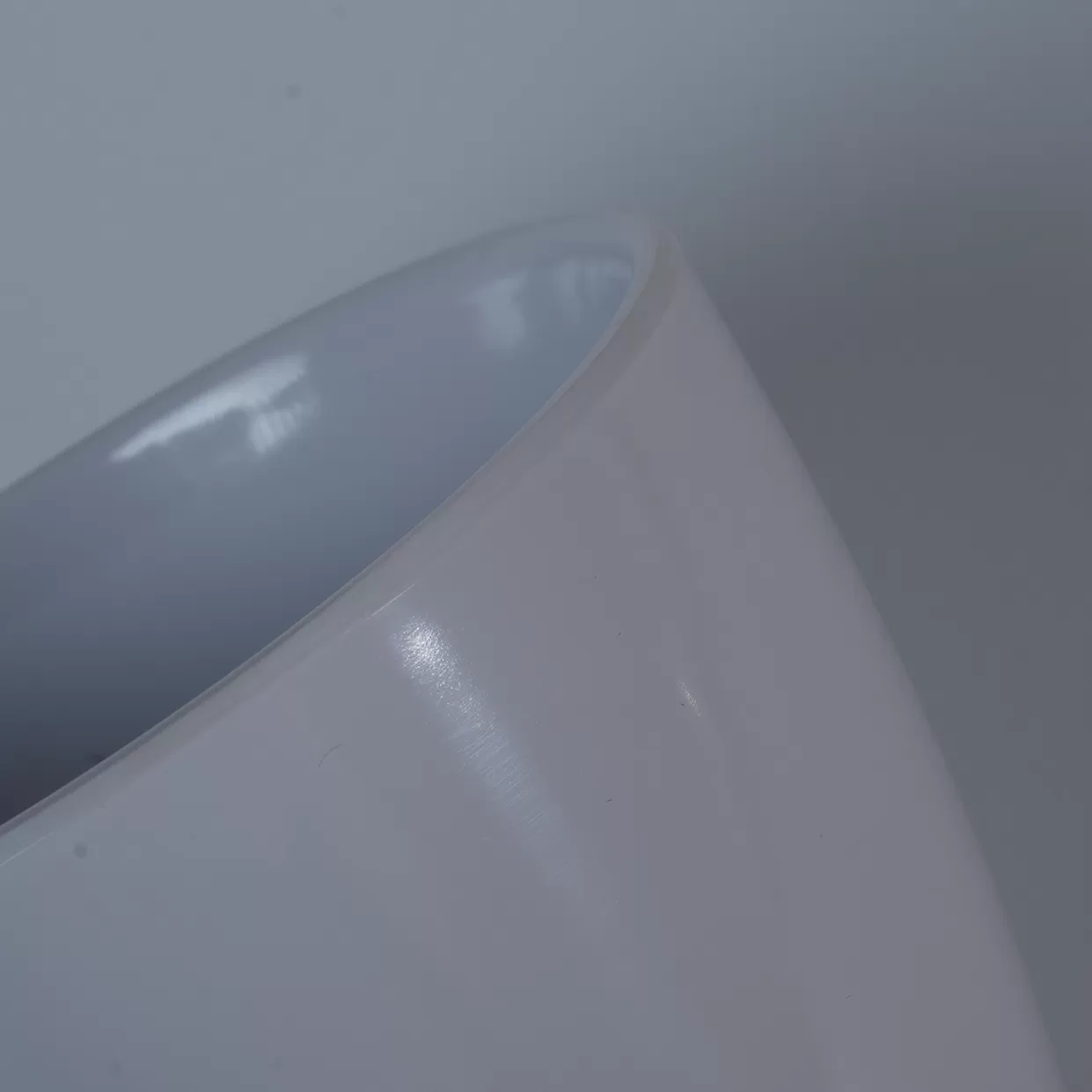 Wholesale white durable 380ml coffee cup large capacity luxury bar melamine tableware party plastic classic for drinking