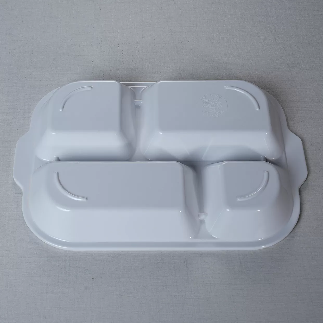 Customizable 12-Inch Celadon Melamine Tray Dish Sustainable Super Cookware Plastic Plates Modern Design Fast Food Stocked