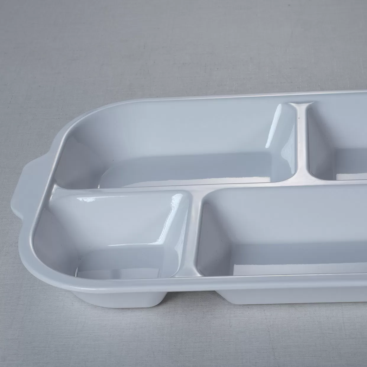 Customizable 12-Inch Celadon Melamine Tray Dish Sustainable Super Cookware Plastic Plates Modern Design Fast Food Stocked