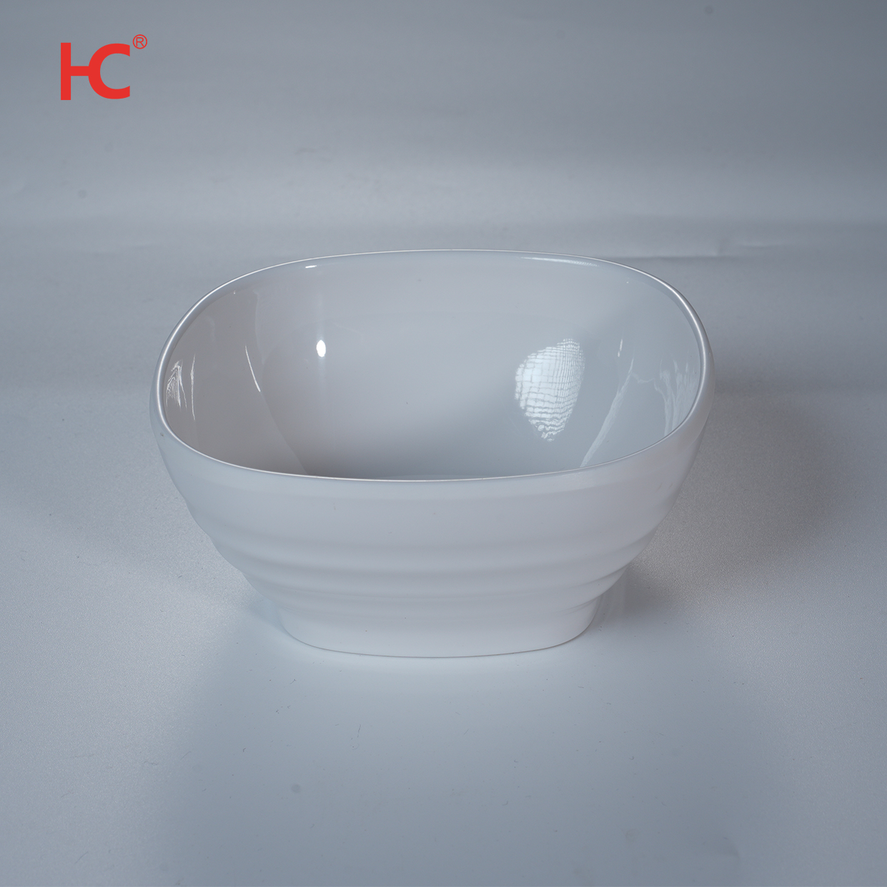 Factory wholesale white square 4.4'' bowl food grade melamine tableware set restaurant unbreakable dinnerware for rice noodle