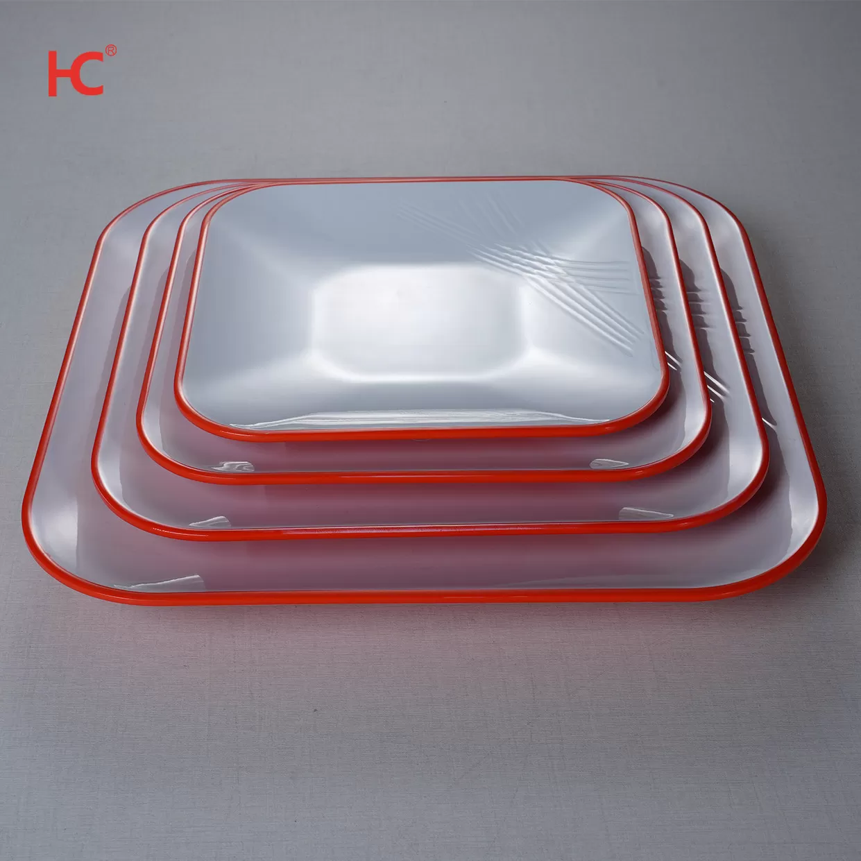 DS137 Factory High Quality 8.5" 9.8" 13.5'' 11.5'' melamine Nordic Melamine Dinnerware Square plate plate-Stocked Wholesale
