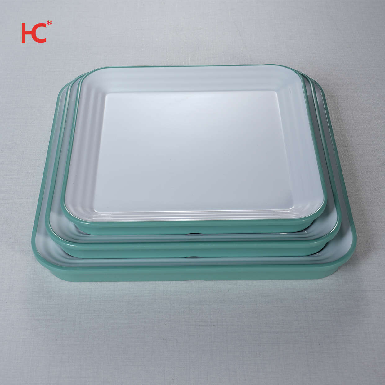 DS130 Factory High Quality 7" 8.8" 10'' 11''Nordic Melamine Dinnerware double color plate-Stocked Wholesale