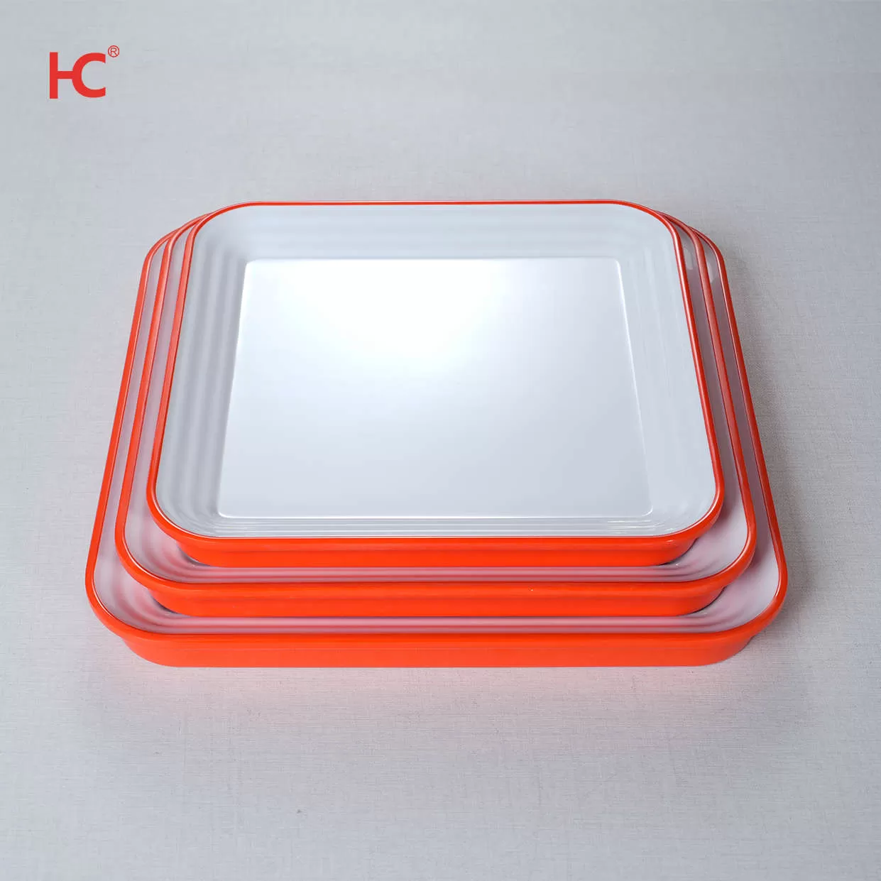 DS130 Factory High Quality 7" 8.8" 10'' 11''Nordic Melamine Dinnerware double color plate-Stocked Wholesale