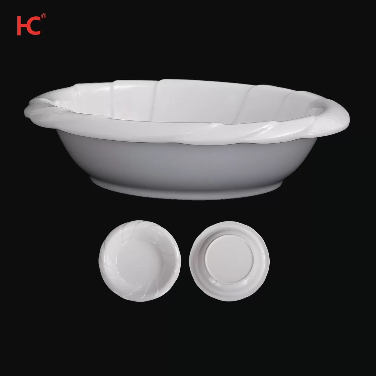 Wholesale Price Custom Round Plain White Unbreakable Plastic Tableware Melamine Plates For Restaurant