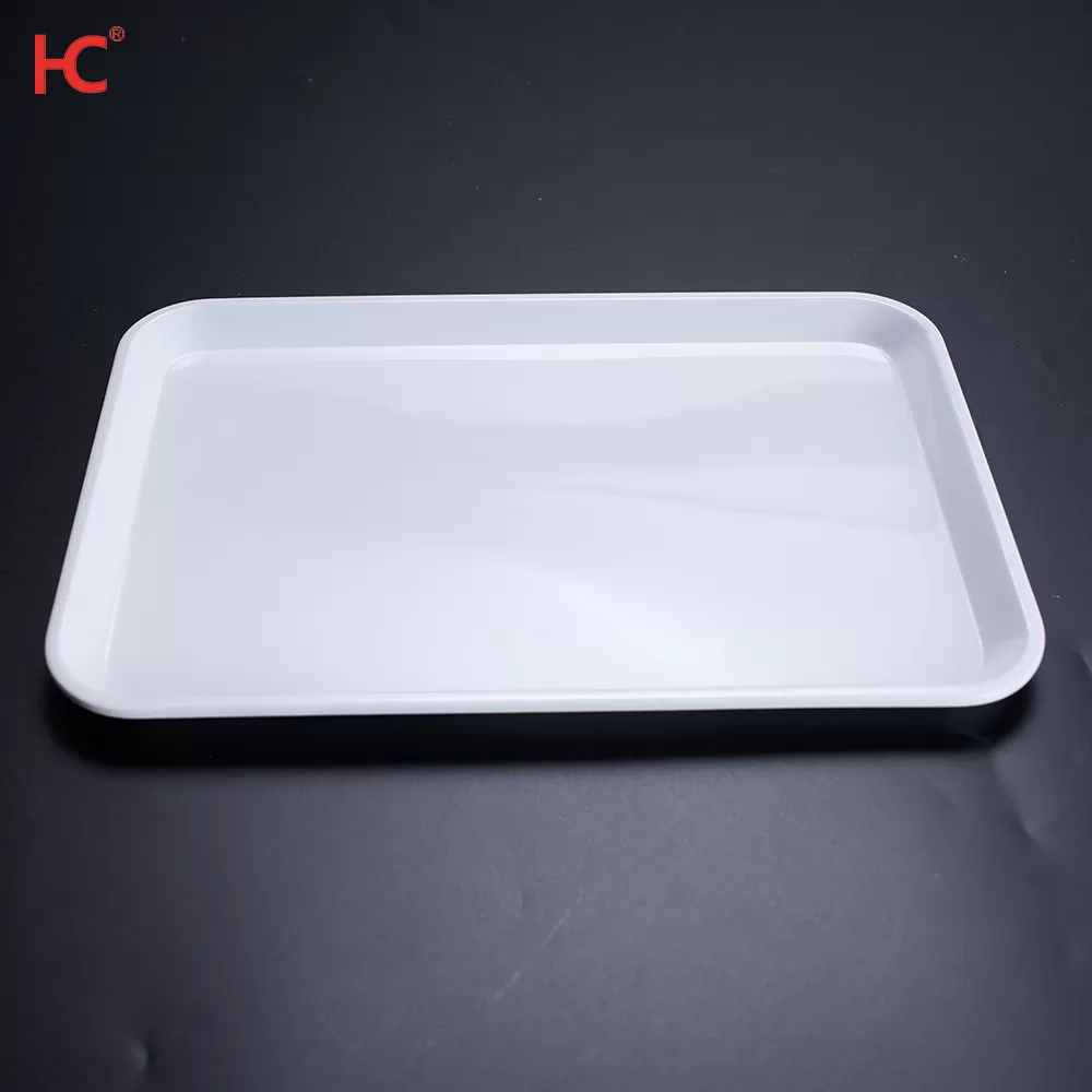 B-13 Customized sustainable a5 100 melamine tray modern style plastic dinnerware for Hotel and Fast Food Restaurant
