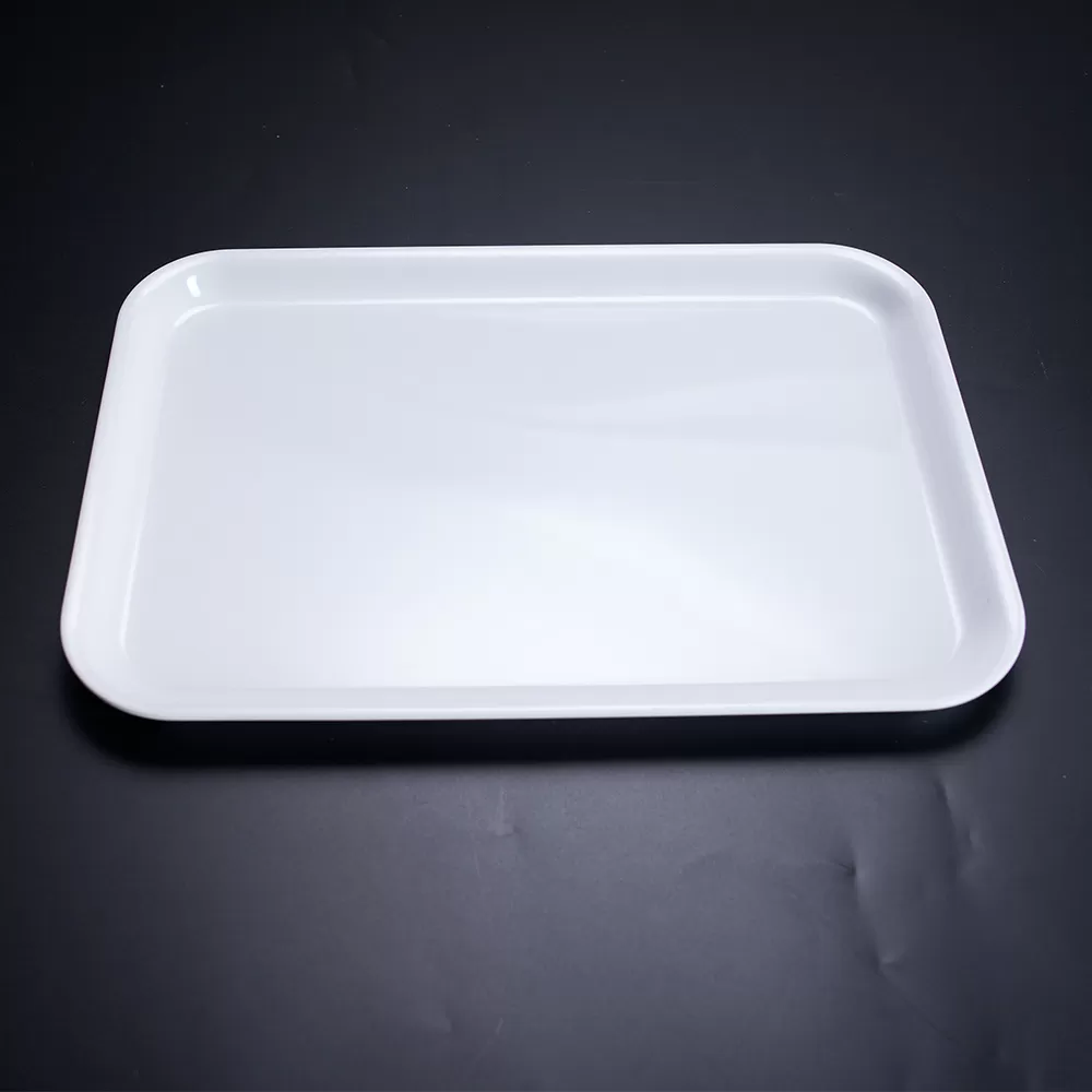 17-60155 customized tray fast food restaurant super cookwares making color ware board melamine Service tray rectangular plate