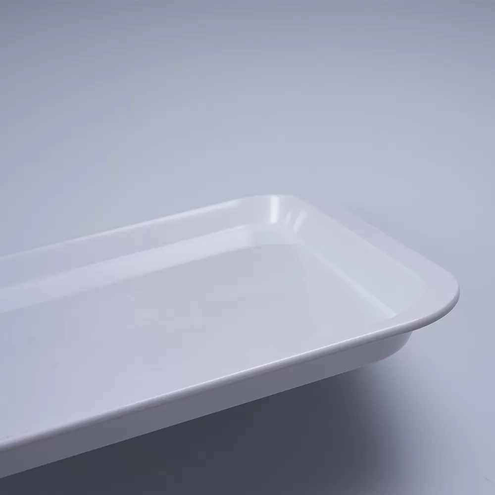 17-6016A Customized sustainable a5 100 melamine tray modern style plastic dinnerware for Hotel and Fast Food Restaurant
