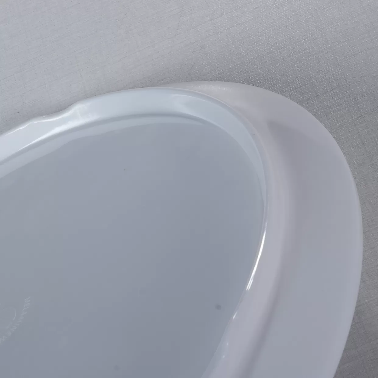 21105 Classic Design flat White 100% Melamine round Dinnerware Plate Set Customizable Factory Wholesale for Restaurant Parties