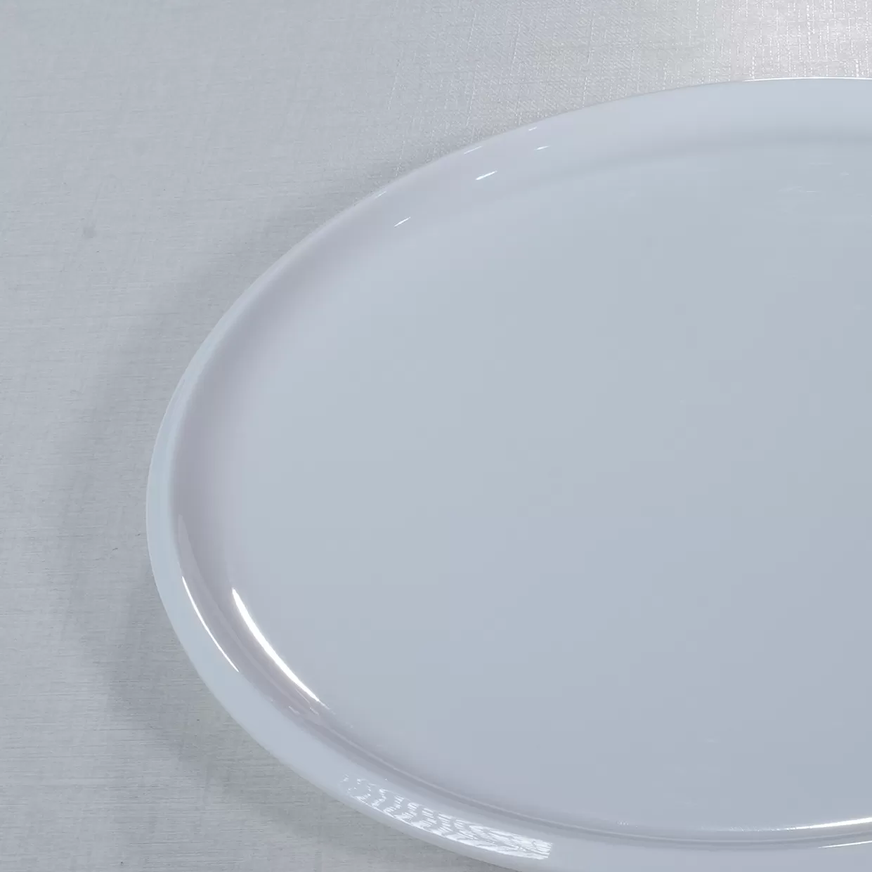 21105 Classic Design flat White 100% Melamine round Dinnerware Plate Set Customizable Factory Wholesale for Restaurant Parties