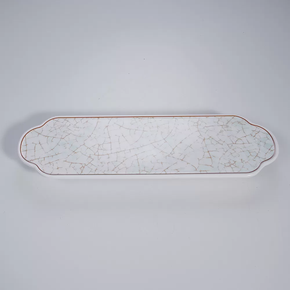 Customizable Melamine Dinnerware set Plate Plastic Tableware Dish cup bowl Jade porcelain style