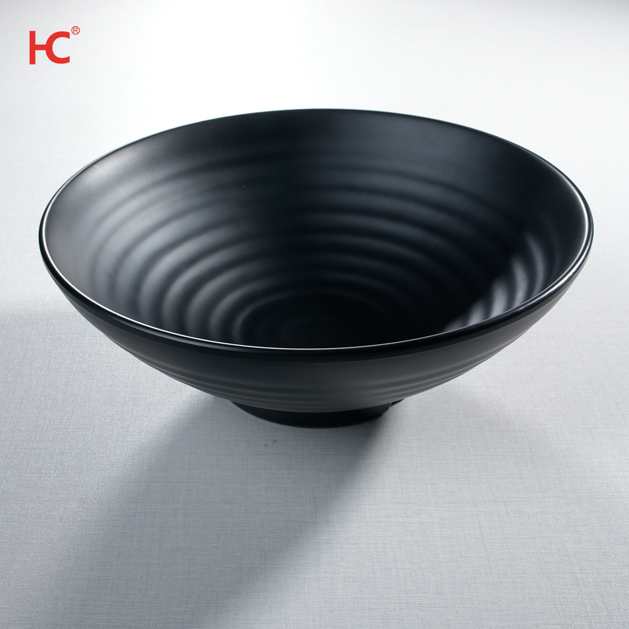 MS233 Customized Black Plastic Bowl Japanese Style Unbreakable Rectangular Plate Dish Melamine Porcelain Dinnerware