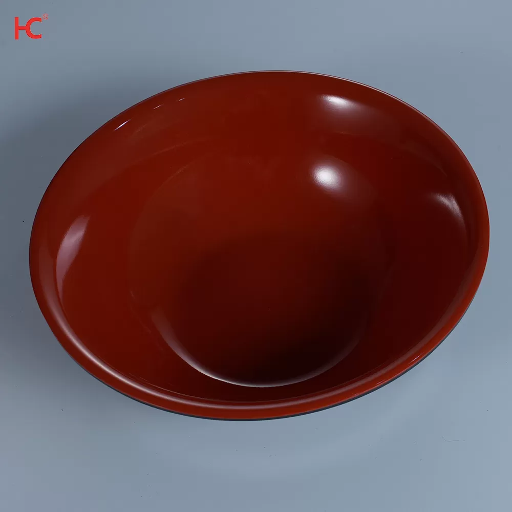 5006 Customized Factory-direct Unbreakable Porcelain Restaurant Deep Two-color Bowl Dinnerware Melamine Tableware Bowls