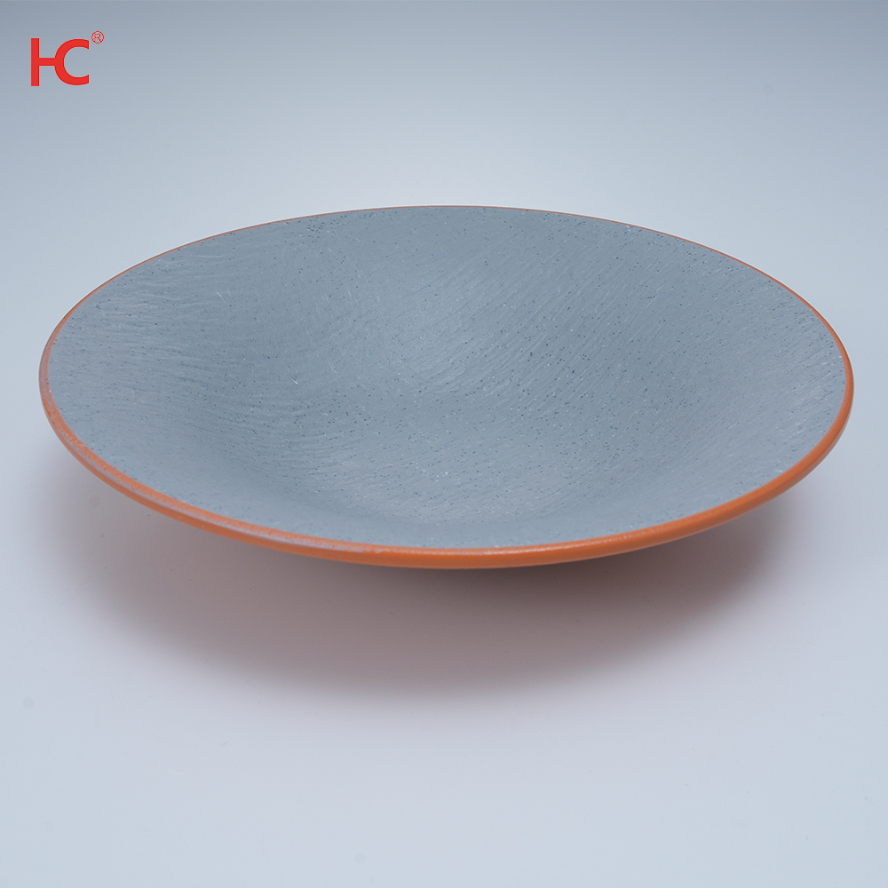 Unbreakable Melamine Dinnerware Restaurants Commercial Parties Stackable Cafes Bistros and Food Courts Plastic Plate Dish