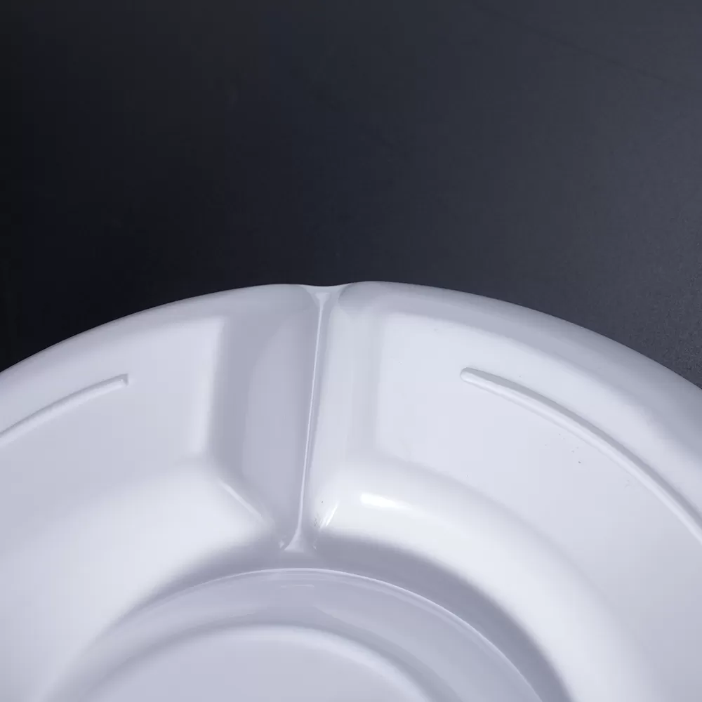 Customized 6312 5-Compartment Unbreakable Melamine Tray Tableware Classic Asian Zen Plate for Restaurant Fast Food Plastic
