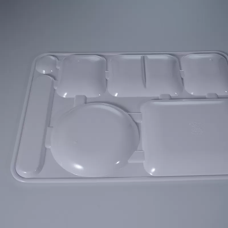 60158 Customized 8-compartment Box With Lid Unbreakable Porcelain Dinnerware Melamine Tableware Plate