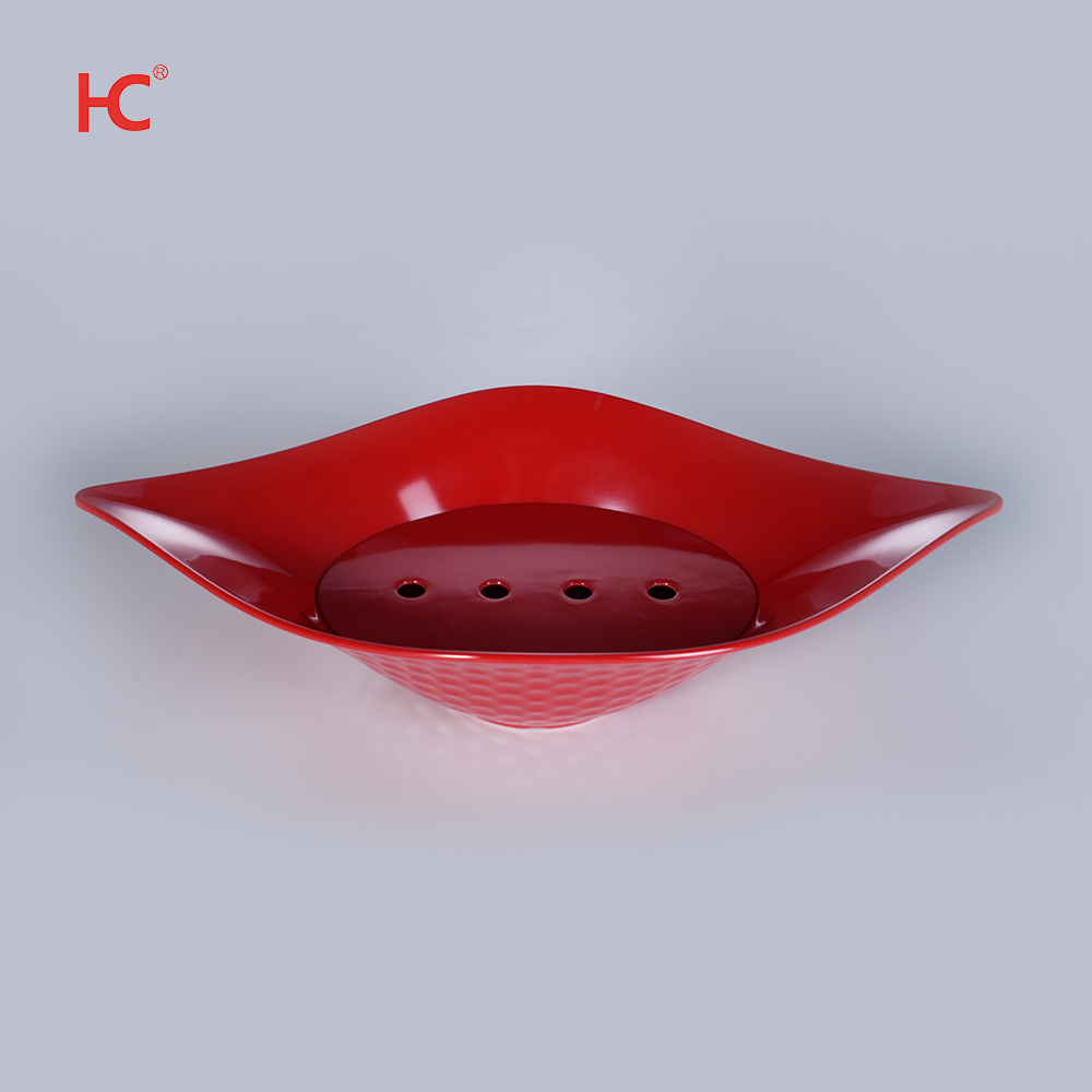 CS-16 Eco-Friendly Plastic Melamine Seafood Serving Tray for Restaurant Use Hot Pot Salmon Fish Sashimi Display Dish Dry Ice