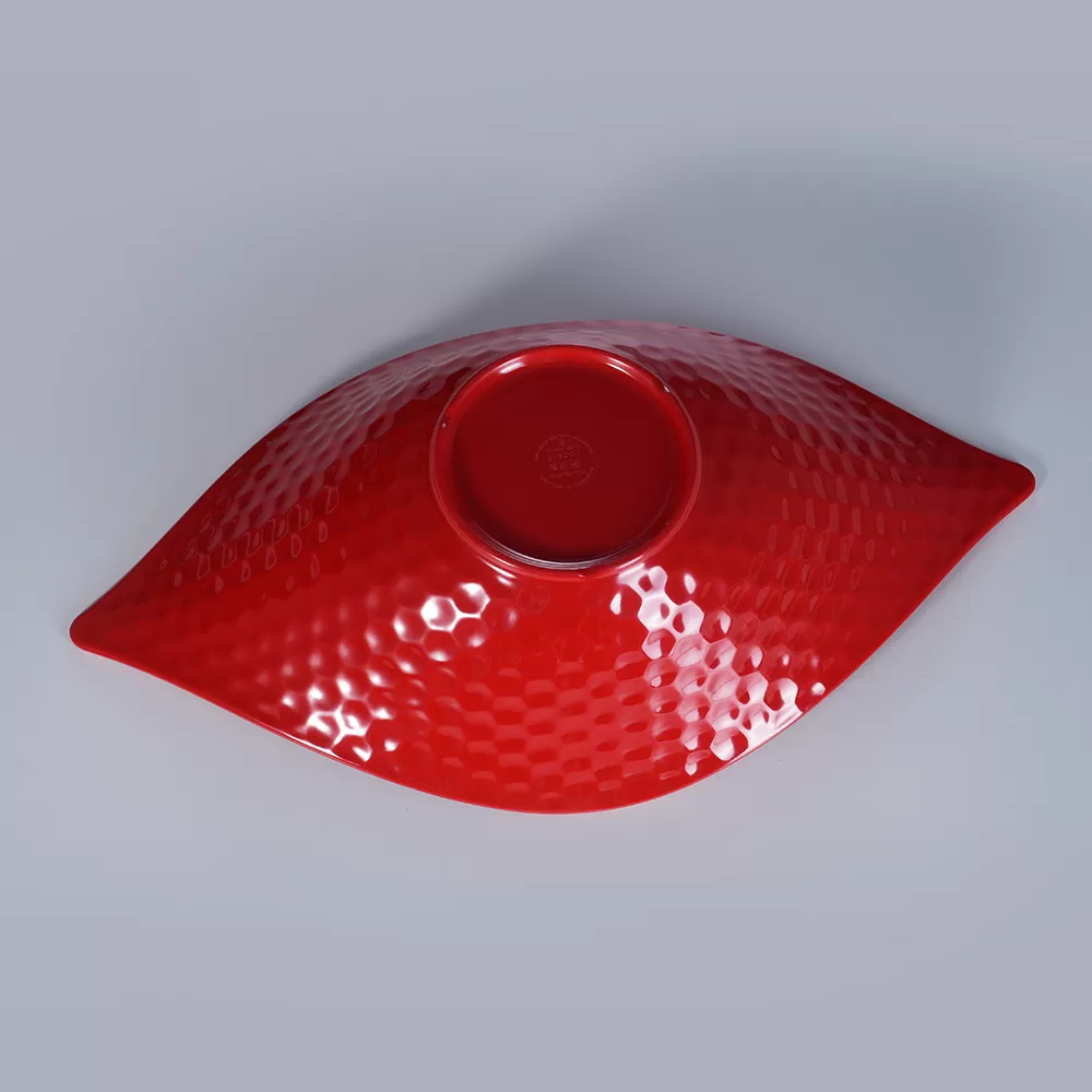 CS-16 Eco-Friendly Plastic Melamine Seafood Serving Tray for Restaurant Use Hot Pot Salmon Fish Sashimi Display Dish Dry Ice