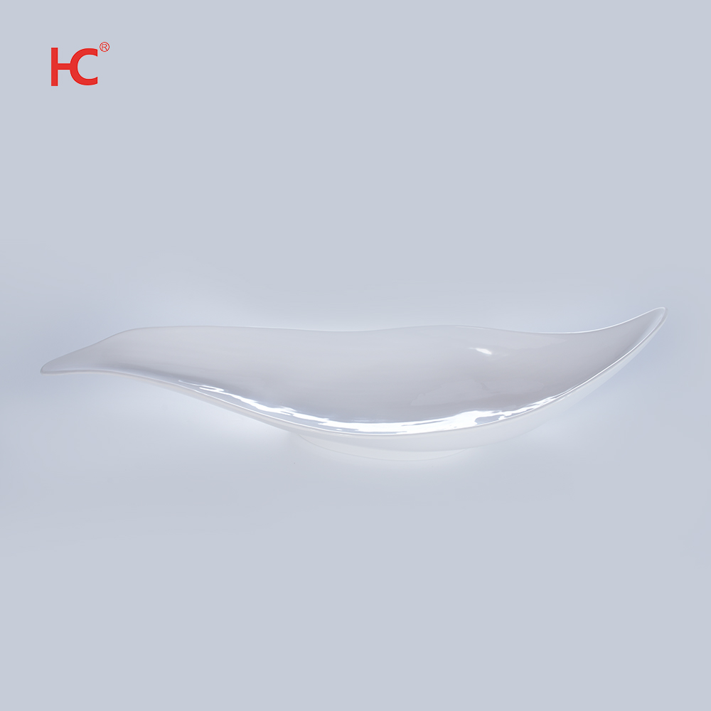 Eco-Friendly Durable Melamine Plastic Serving Tray Restaurant Hotel Use for Hot Pot Fish Sashimi Display Dinner Plates Factory