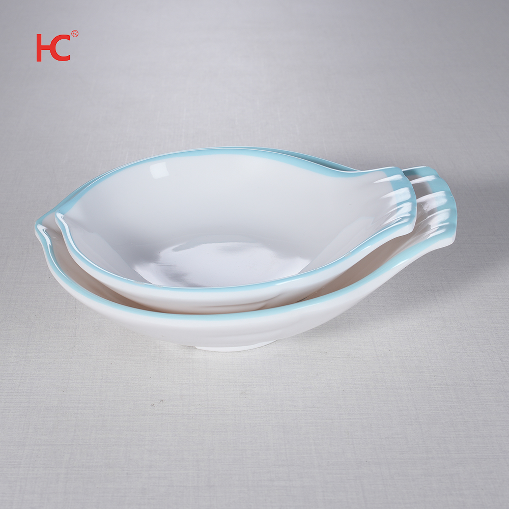 High Quality Eco-Friendly Melamine Dinnerware Set Bird Shaped Plastic Plate Dish Classic Design Sustainable Stocked