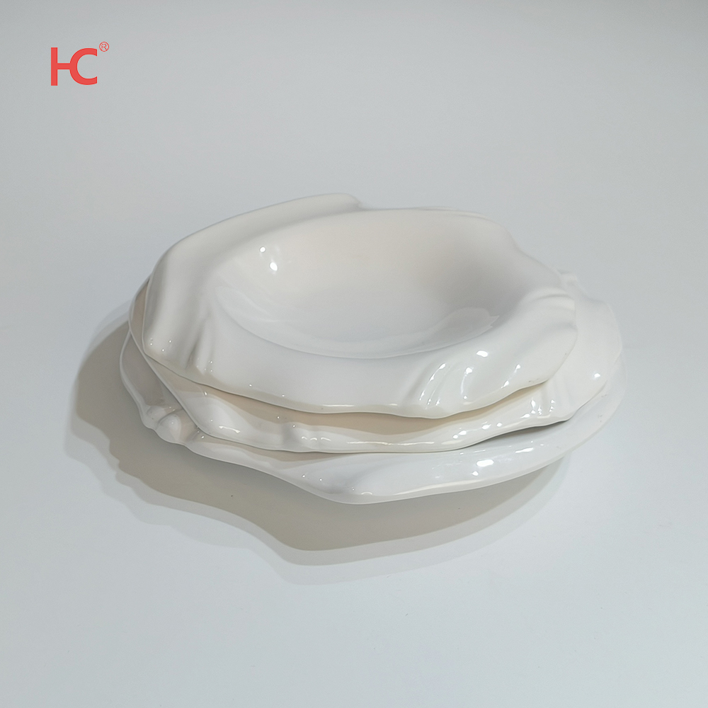Unbreakable Reusable Melamine Dinnerware Dishwasher Plate Commercial Buffet Tableware Wholesale 100pcs MOQ Plastic Material