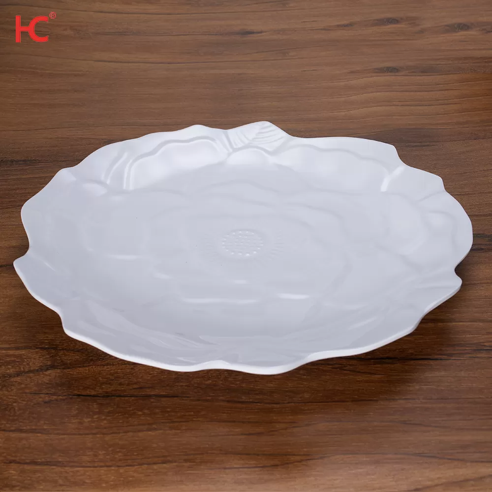 Lotus Leaf Melamine Plates